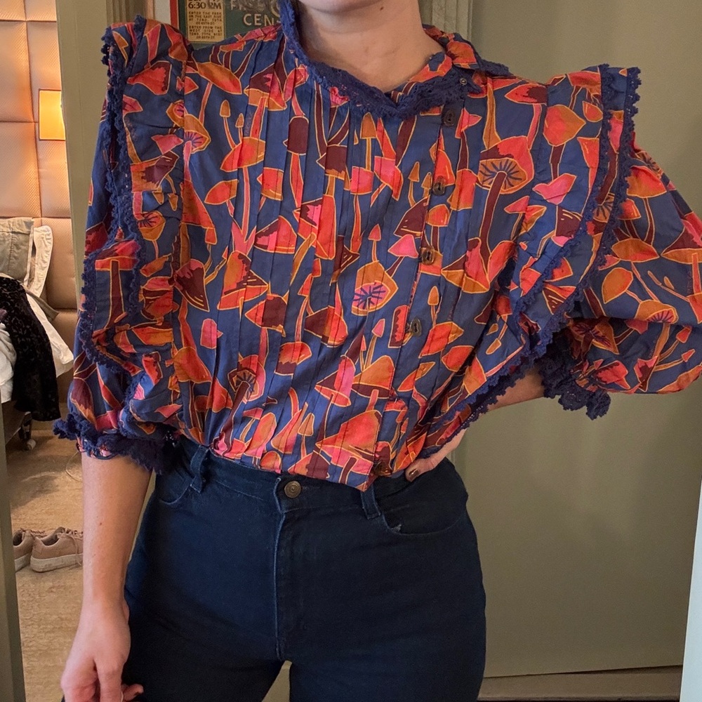 FARM Rio Multicolor Ruffled Blouse - Picture 2 of 7